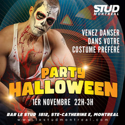 Party Halloween, 1er nov 22H-3H